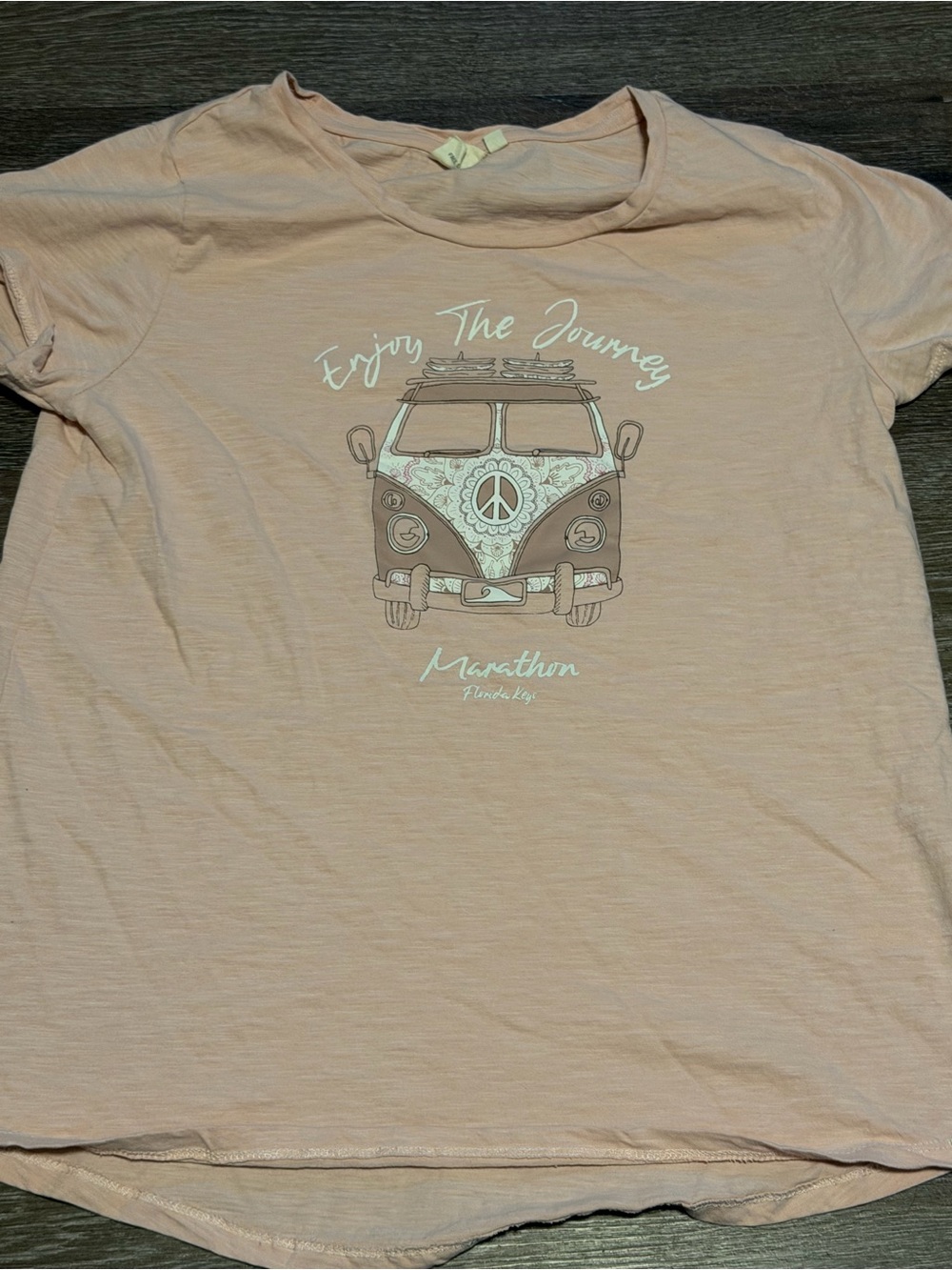 Pacific Creations "Enjoy The Journey" VW Bus Tee Florida Keys Size M